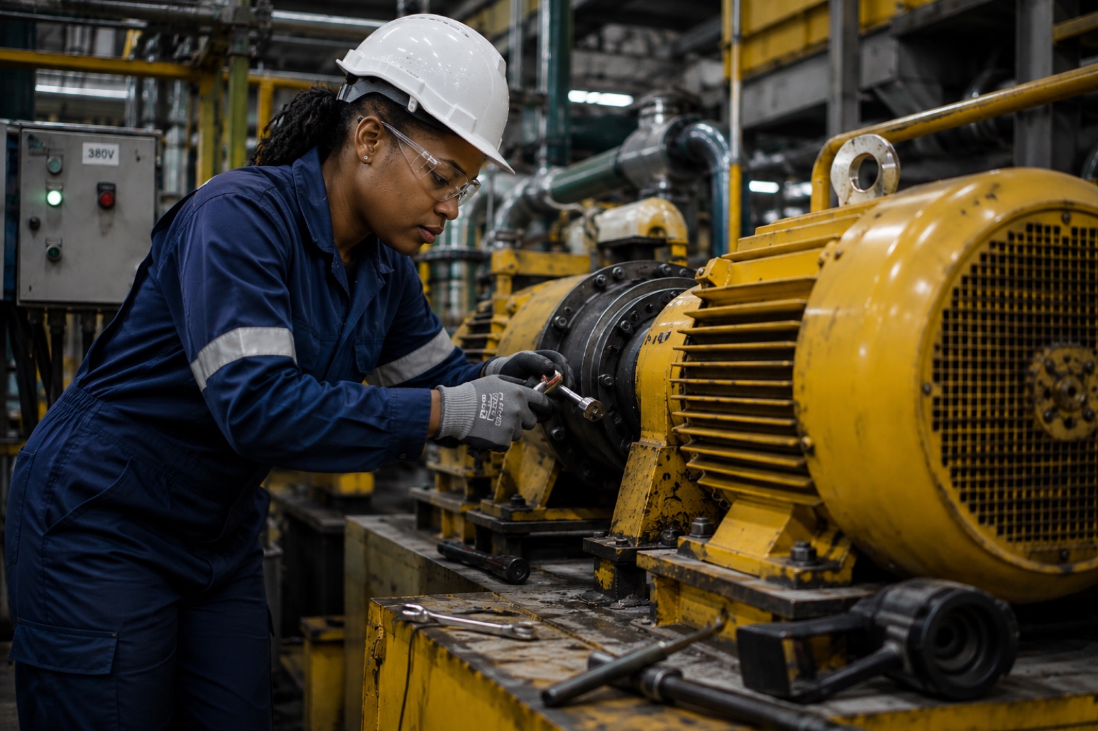 Yende Engineering maintenance technicians inspecting plant equipment