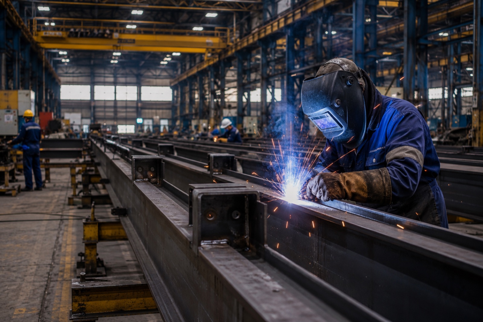 Yende Engineering structural steel manufacturing workshop